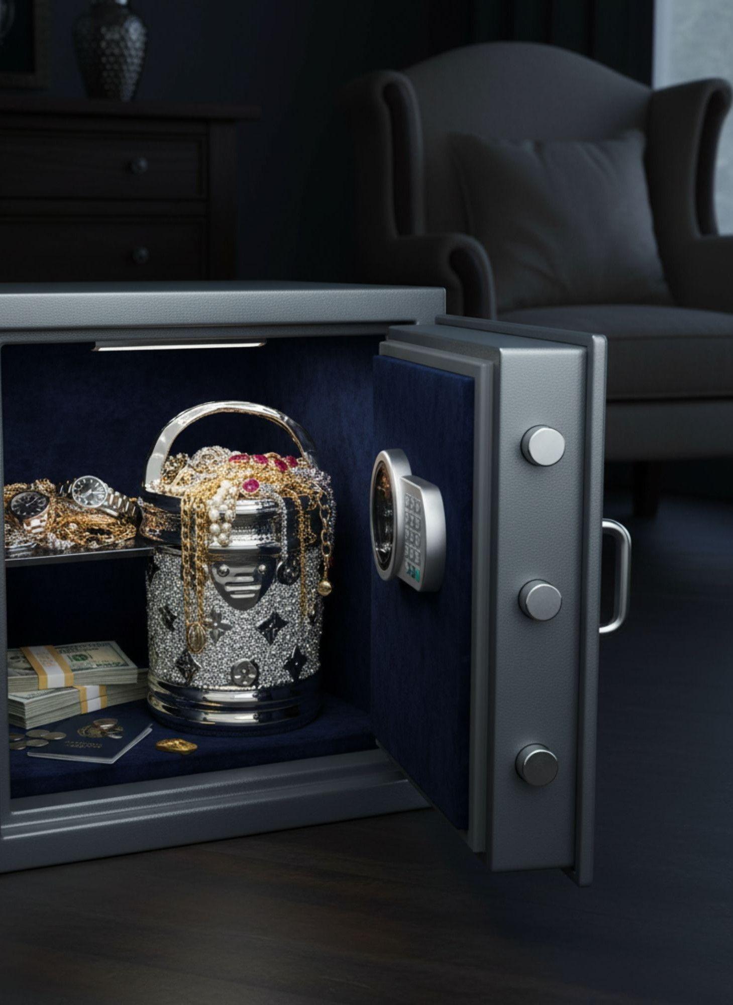 Figura Decorativa Multifuncional Cubo Contenedor Estatua Jhn-7