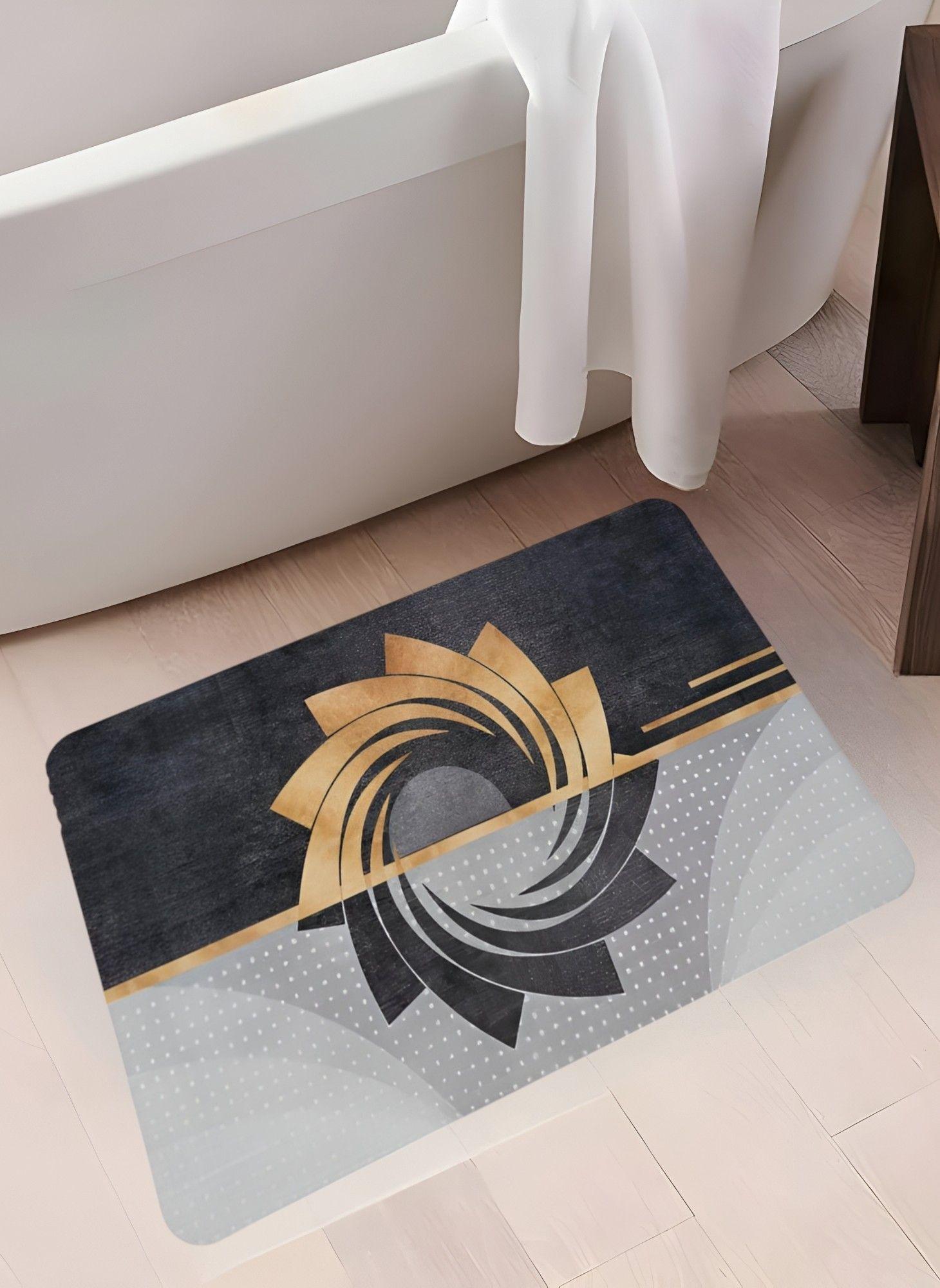 Set 2 Alfombra Baño Antideslizante Suave Absorbente Jhn-2