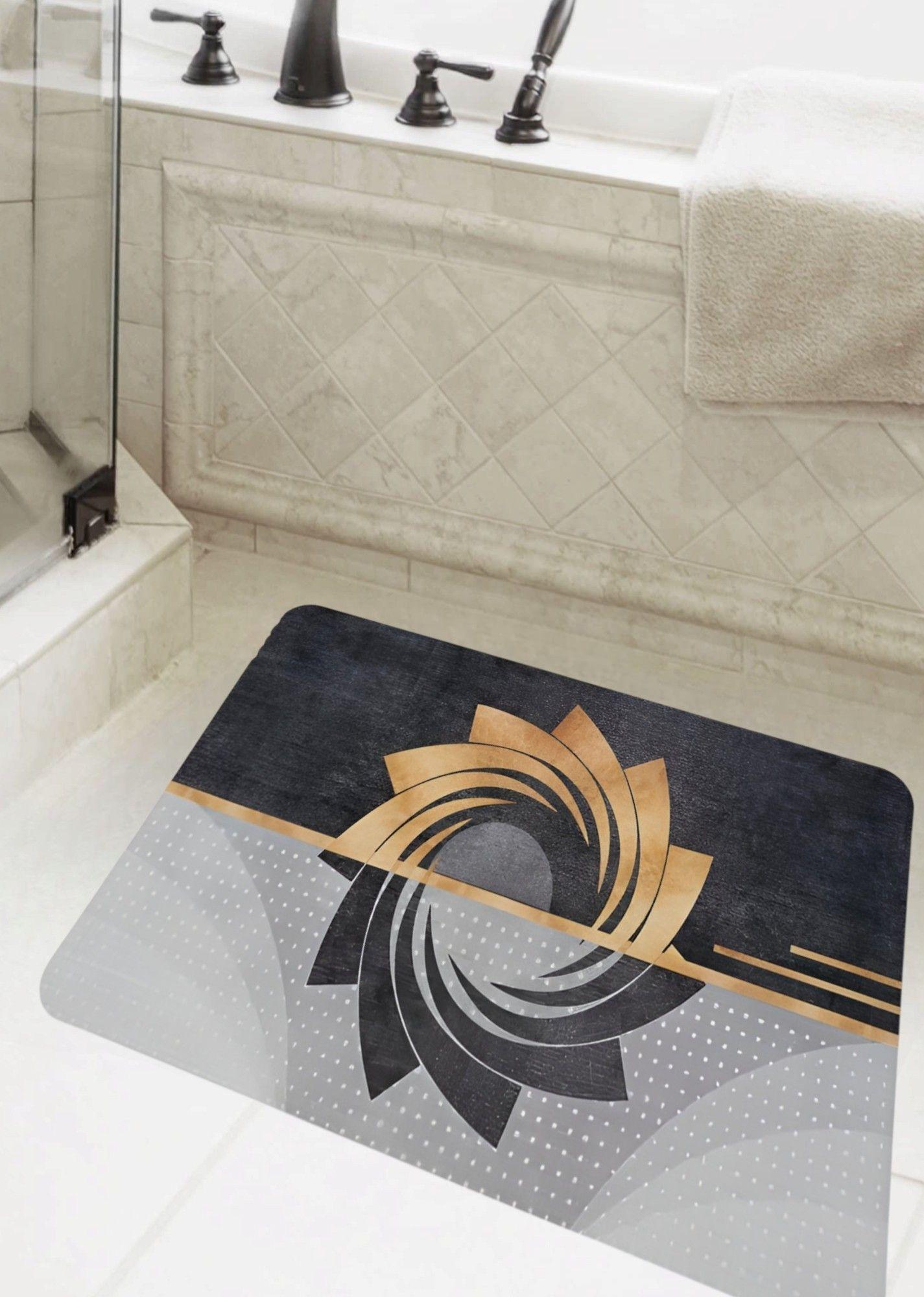 Set 2 Alfombra Baño Antideslizante Suave Absorbente Jhn-6