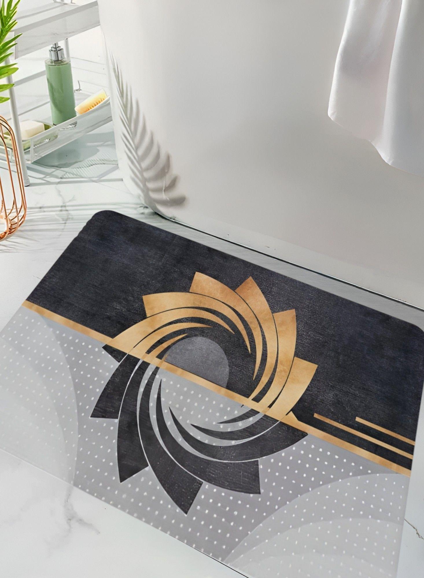 Set 2 Alfombra Baño Antideslizante Suave Absorbente Jhn-7