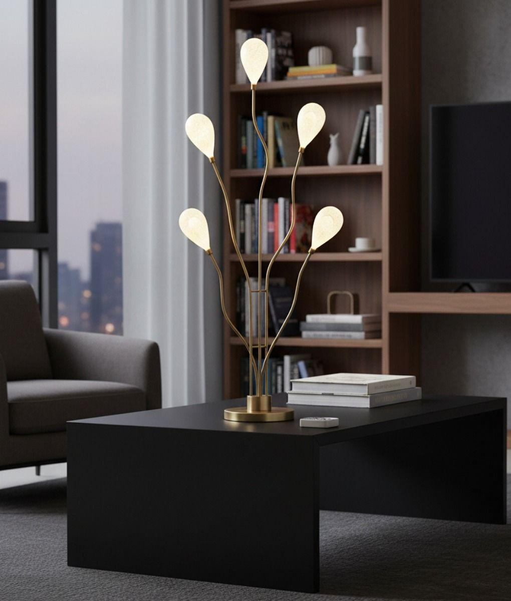 Lámpara Pie Moderna Decorativa Diseño Orgánico Jhn-7