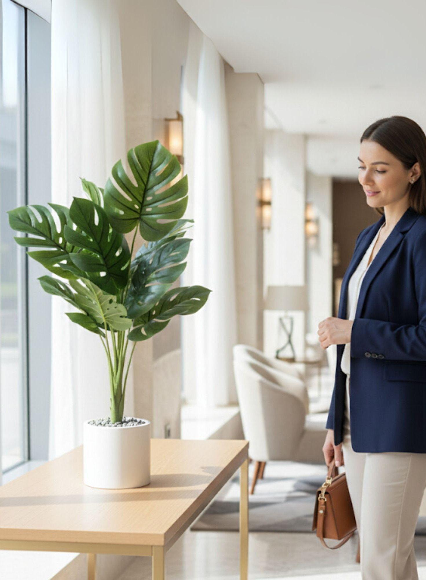 Planta Artificial Decorativa Elegante Naturaleza Hogar Jhn-2