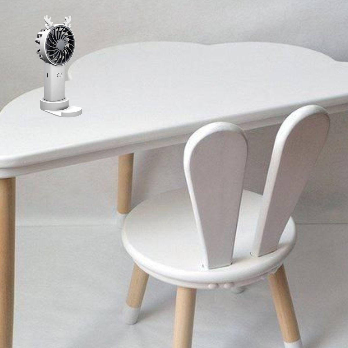 Set 2 Mini Ventilador Portátil Recargable Viaje Hogar Lau-9