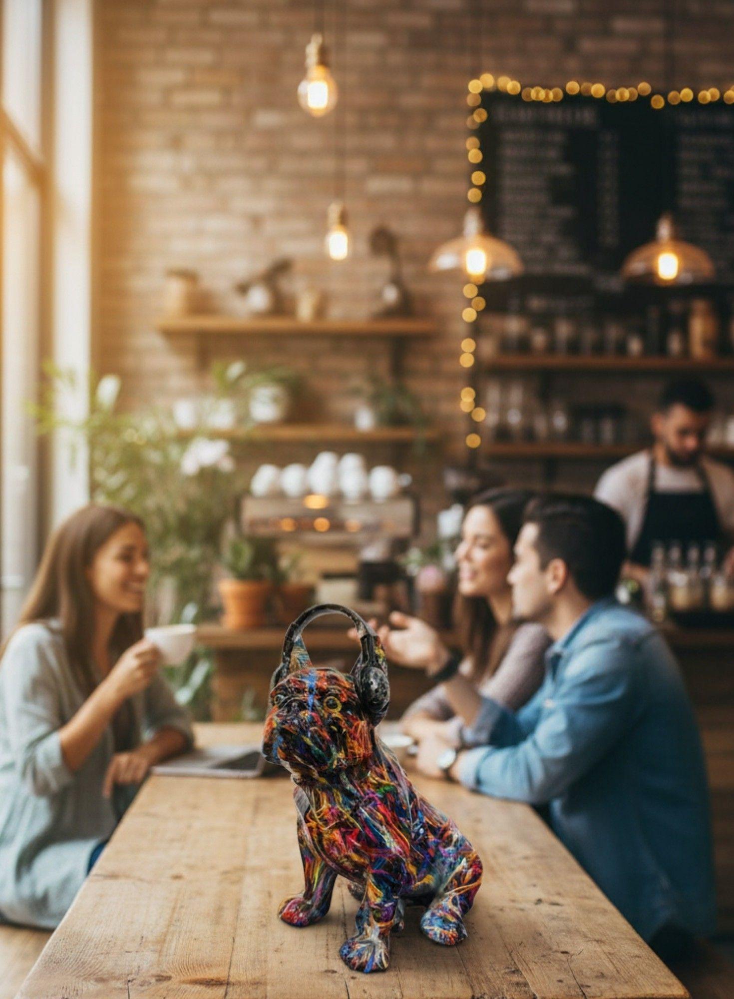Estatua Decorativa Bulldog Urbano Vanguardista Adorno Jhn-2