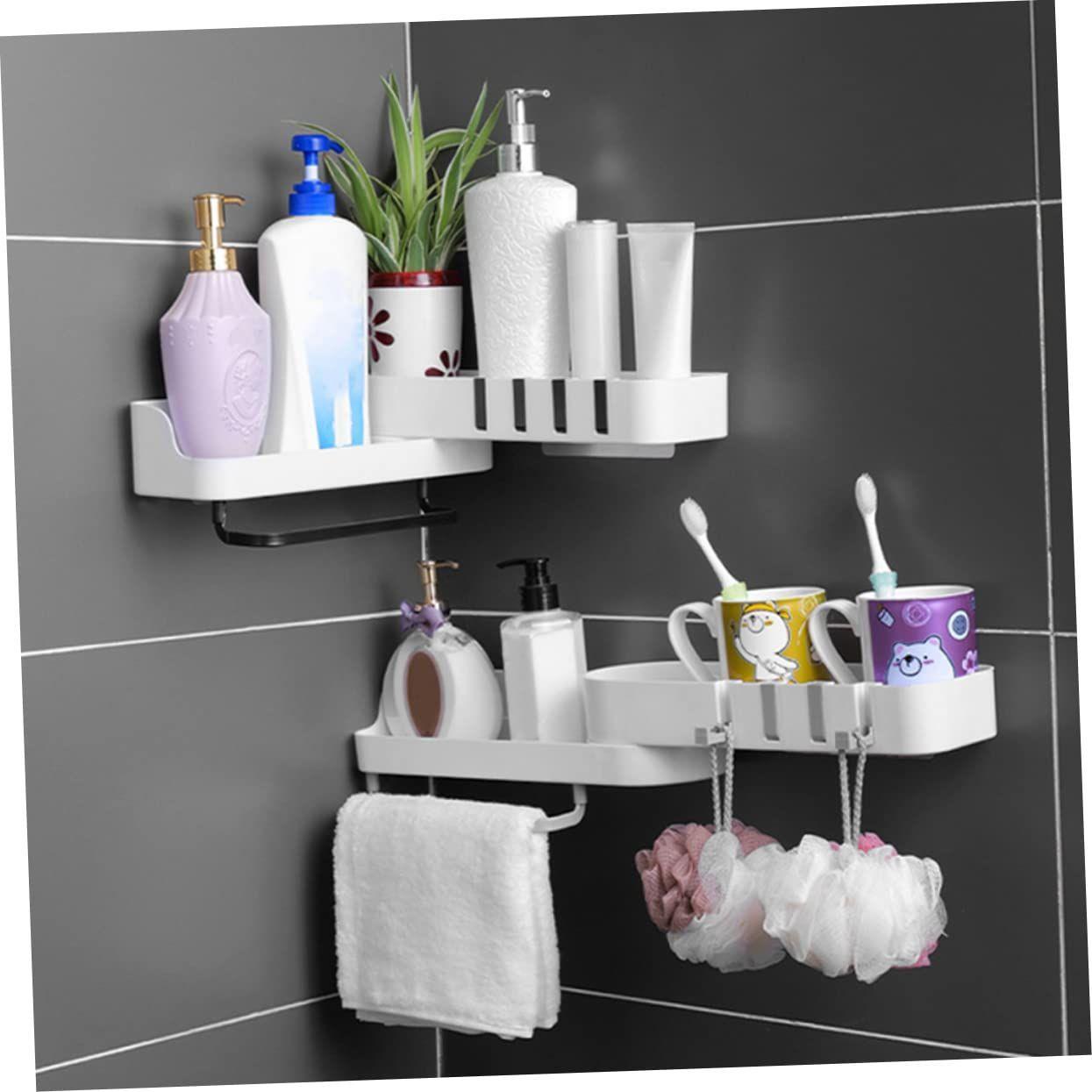 Estante Esquinero Baño Ducha Ganchos Rotación 180 Rondon-2