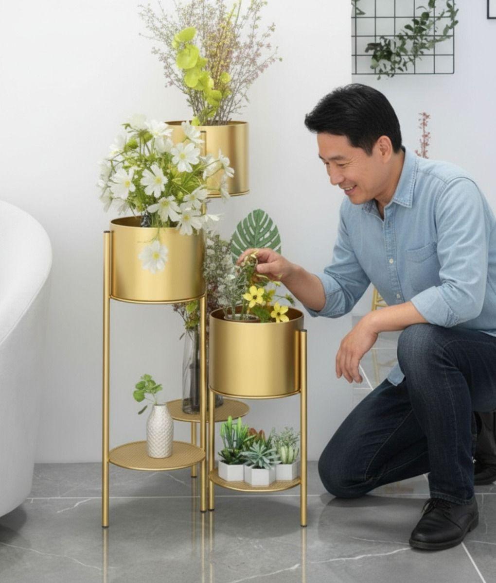 Porta Macetas Soporte Decorativo Multifuncional Hogar Jhn-3