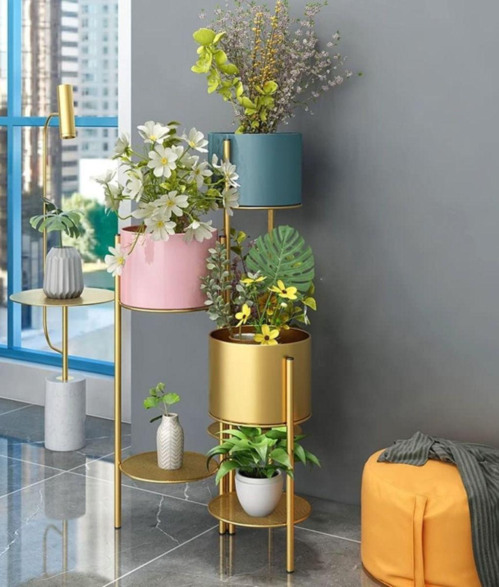 Porta Macetas Soporte Decorativo Multifuncional Hogar Jhn-5