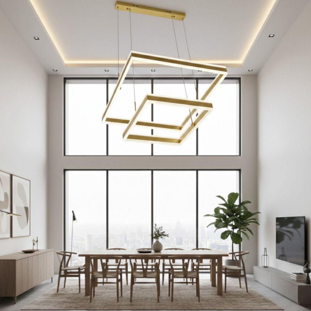 Lámpara Techo Colgante Geométrica Moderna Decorativa Jhn-7