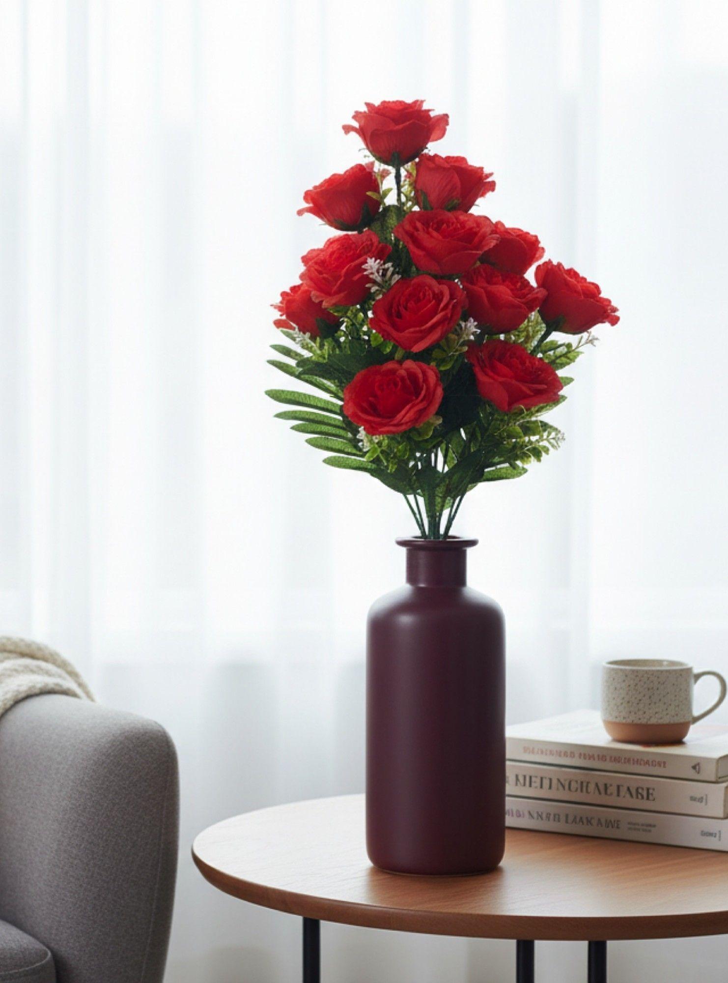 Flores Artificiales Ramo Floral Decorativo Adorno Jhn-4