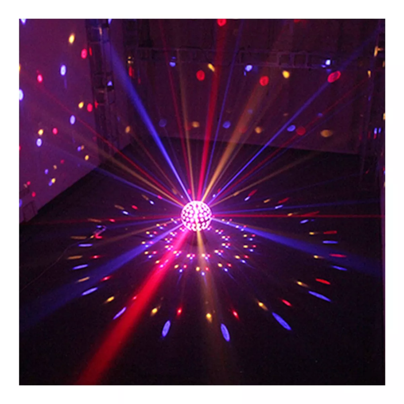 Luz Discoteca Bola Mágica Estroboscópica Fiesta 18 Led Lau-3