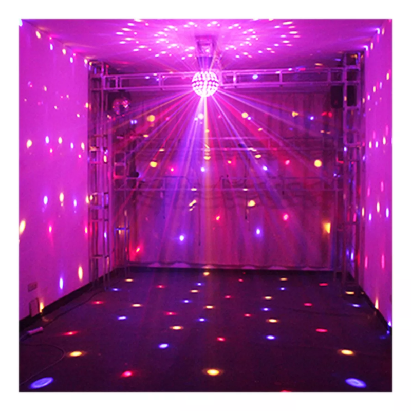 Luz Discoteca Bola Mágica Estroboscópica Fiesta 18 Led Lau-4