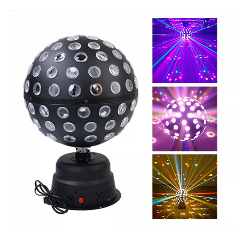 Luz Discoteca Bola Mágica Estroboscópica Fiesta 18 Led Lau-5
