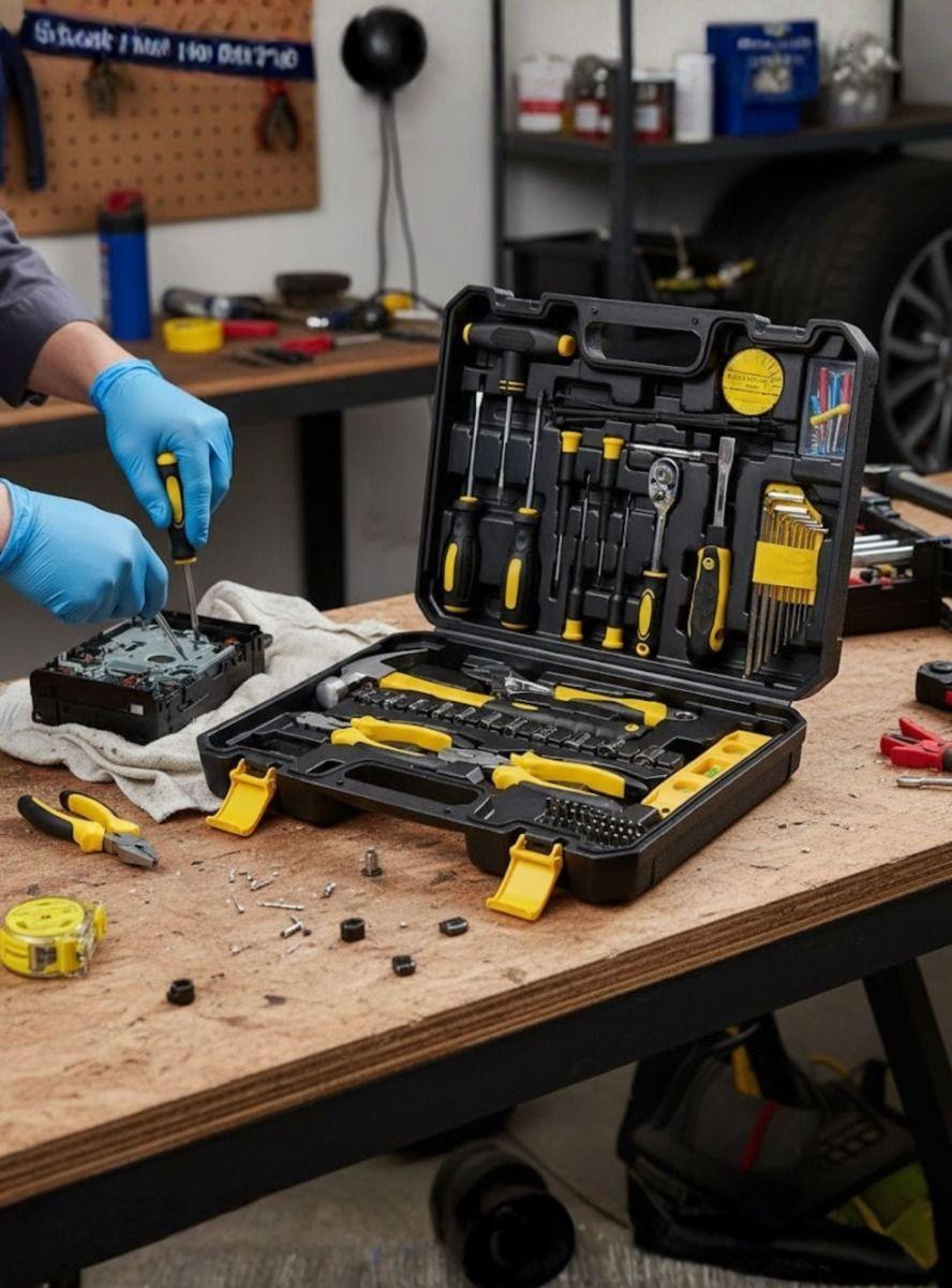 Kit Herramientas Mecánicas Manuales Combinadas Maletín Jhn-4