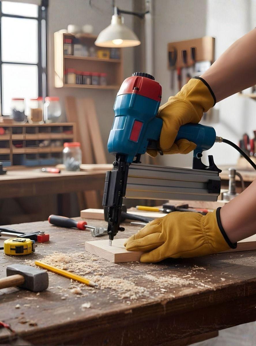 Grapadora De Aire Neumática Herramienta Sin Compresor Jhn-2