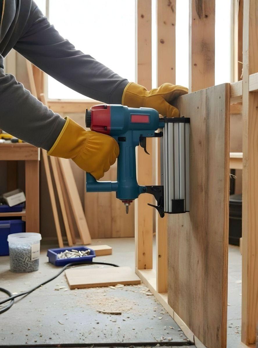 Grapadora De Aire Neumática Herramienta Sin Compresor Jhn-4