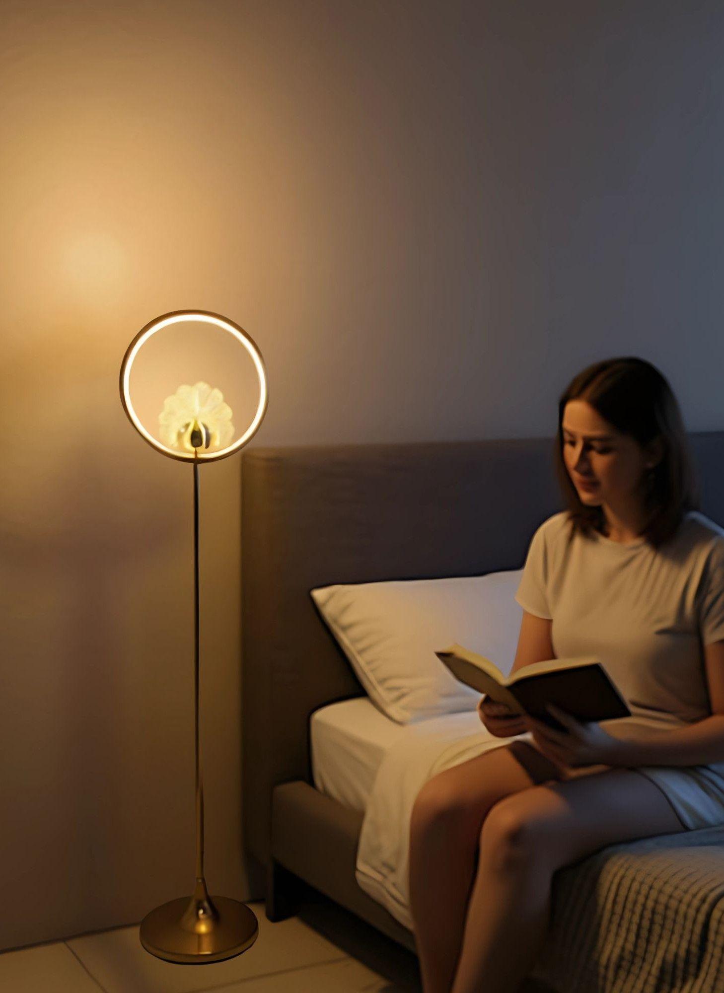 Lámpara Pie Minimalista Decorativa Pedestal Vertical Jhn-2