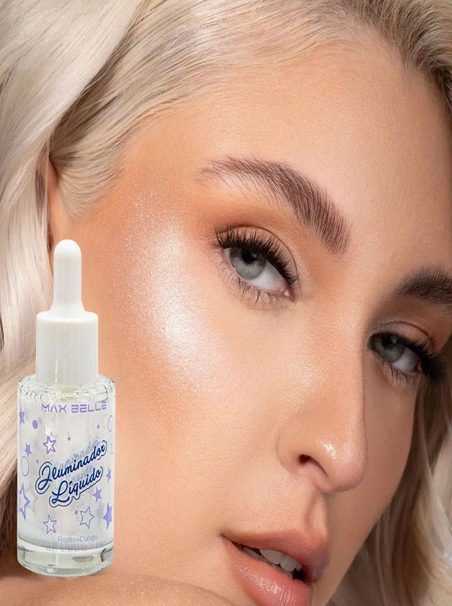 Pack 2 Iluminador Liquido Rostro Cuerpo Brillante Lau-6