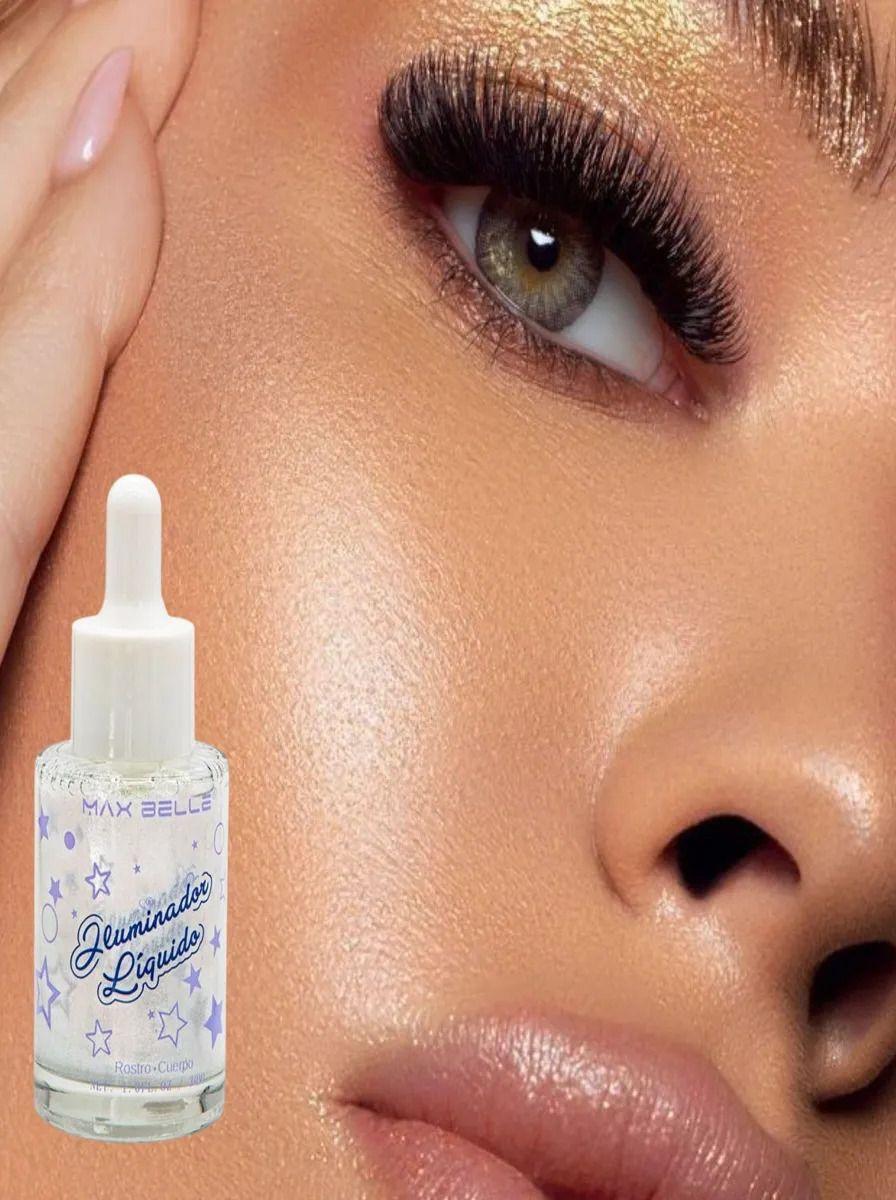 Pack 2 Iluminador Liquido Rostro Cuerpo Brillante Lau-8