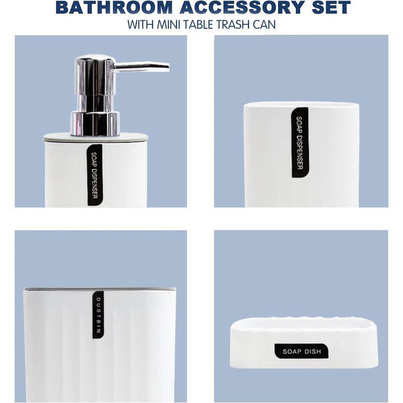 Juego Accesorios Baño 4 Piezas Hogar Set Baño Rondon-2