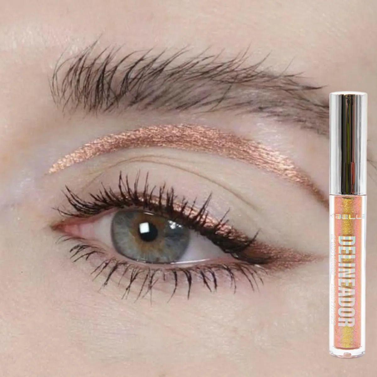 Set 2 Delineadores Líquidos Ojos Glitter Secado Rápido ALJ-8