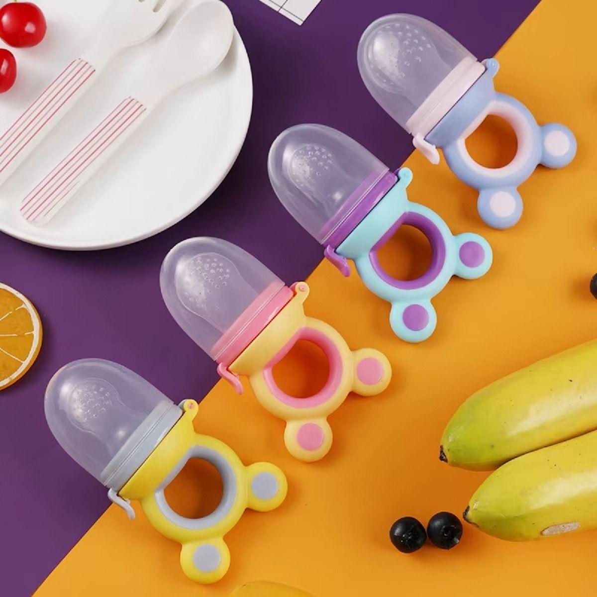 Set 4 Chupete Alimentador Frutas Divertido Comodo Bebe Lau-6