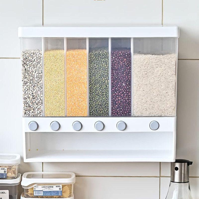 Dispensador de Alimentos Secos Contenedor 6 Rejillas Lau-4