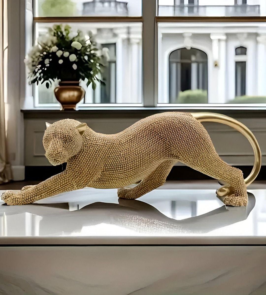 Estatua Animal Escultura Artesanía Coleccionable Dorado Jhn-2