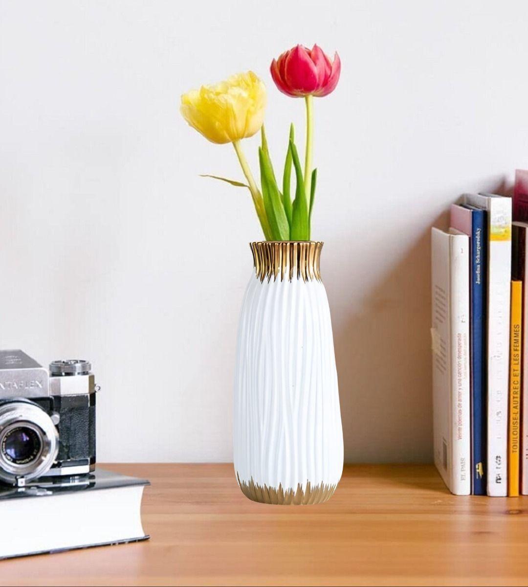 Florero Jarrón Cilíndrico Moderno hogar Decorativo 20cm Jhn-4