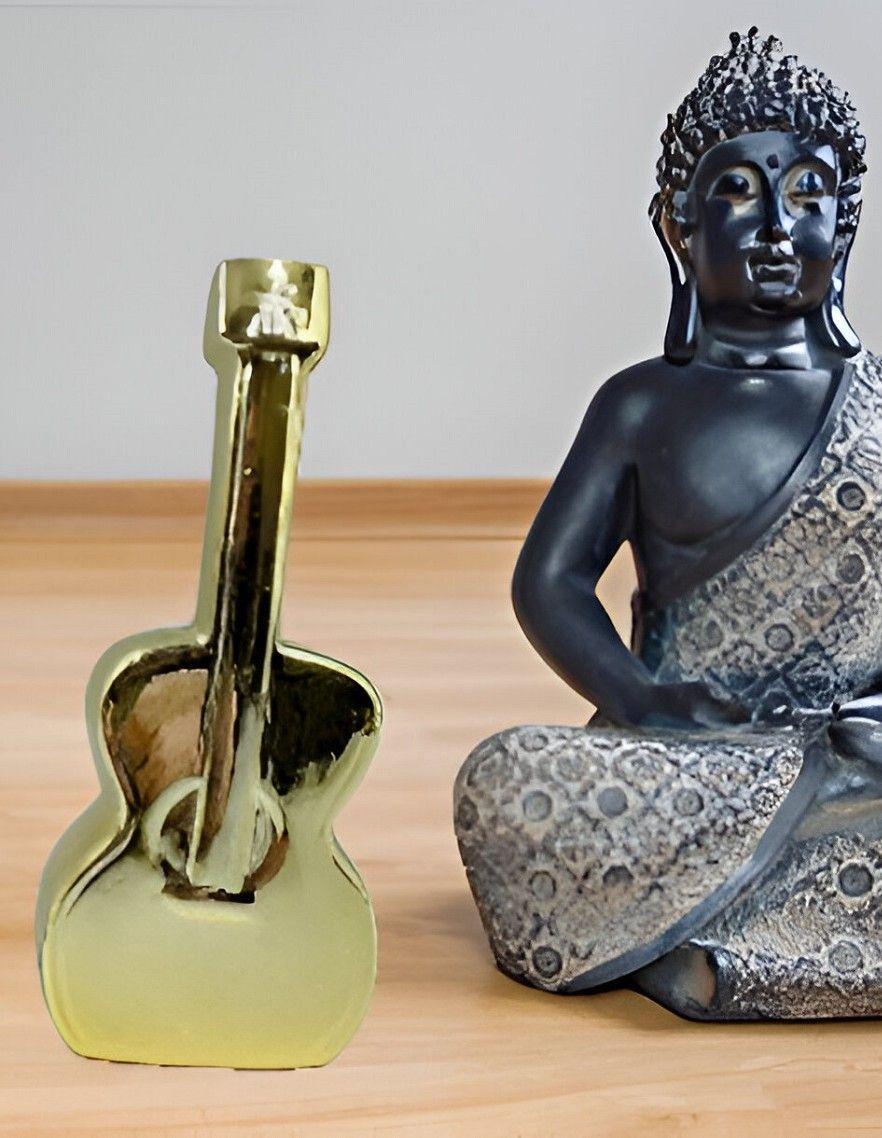 Set de 2 Estatua Guitarra Metal Estilo Moderno Jhn-5