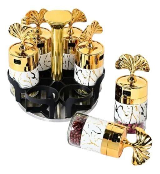 Especiero Giratorio Diseño Botánico Decorativo Hogar Jhn-1