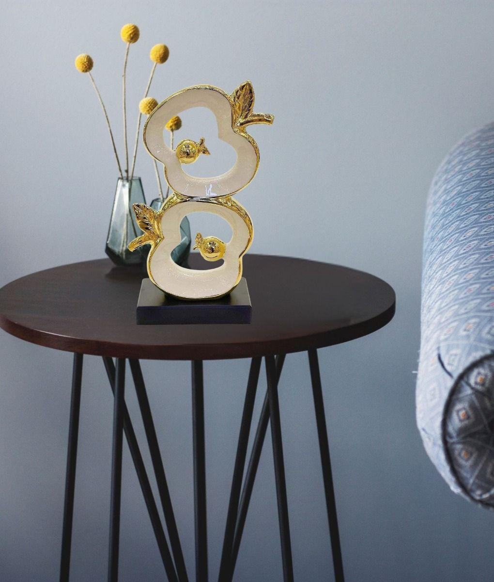 Figura Decorativa Manzana Estatua Moderna Lujo Adorno Jhn-9