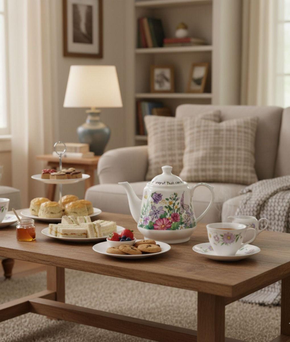 Tetera Diseño Botánico Belleza Natural Decoración Hogar Jhn-5