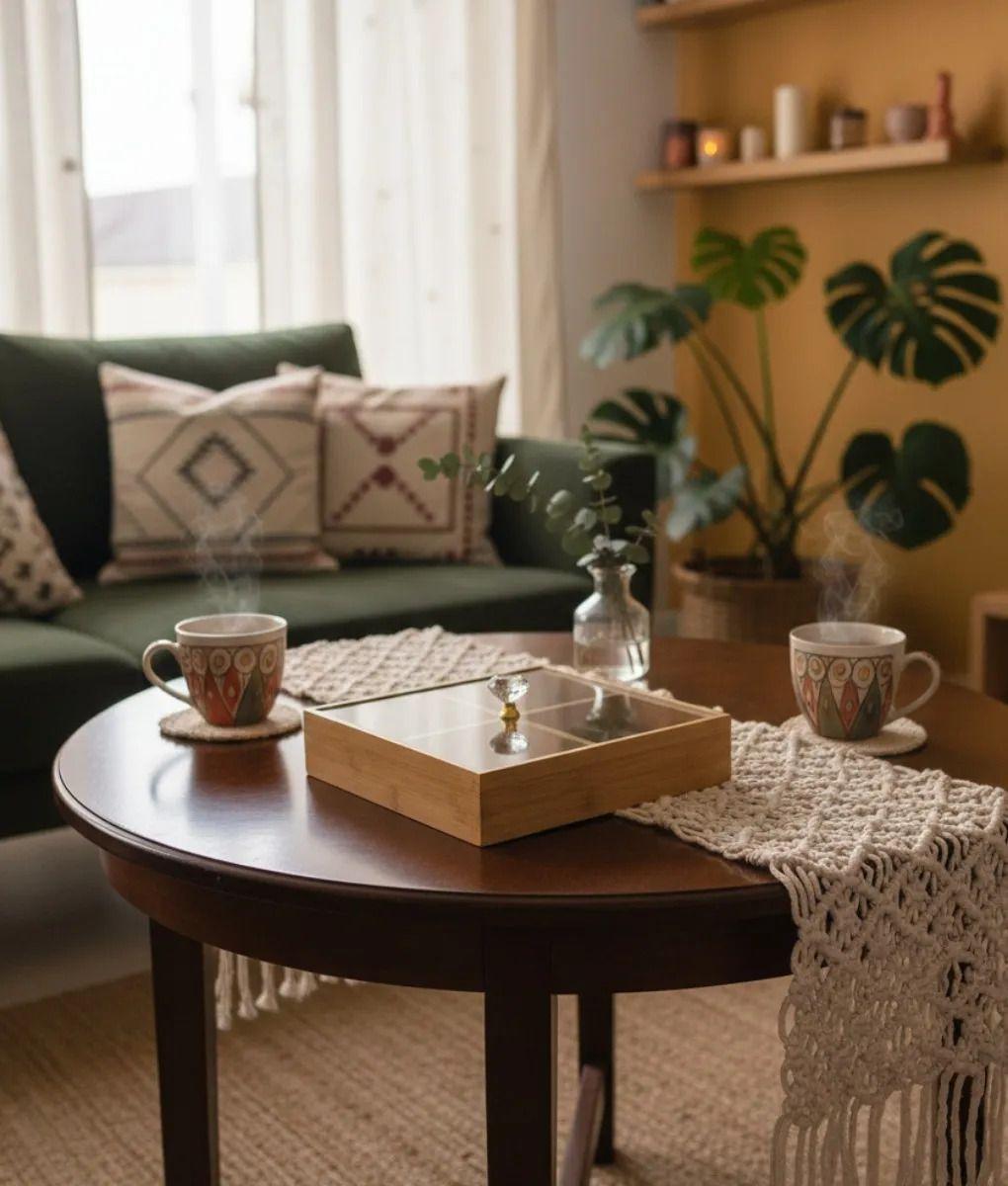 Caja Decorativa Organizadora Cuadrada Divisiones Tapa Jhn-7