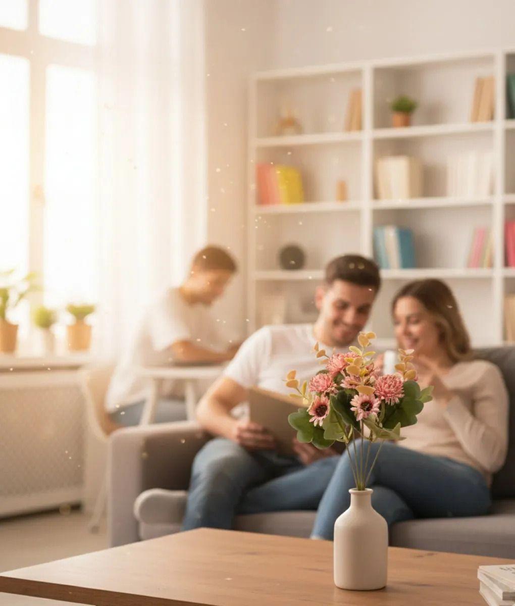 Set 3 Ramo Floral Belleza Artificial Adorno Decoración Jhn-9