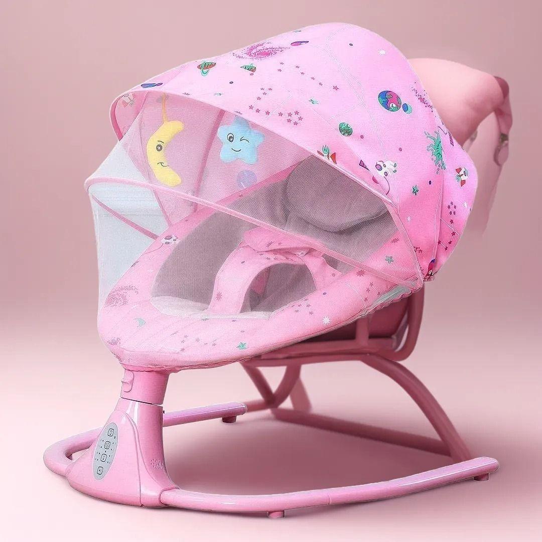 Silla Mecedora Tipo Cuna Columpio Portatil Bebe Lau-8