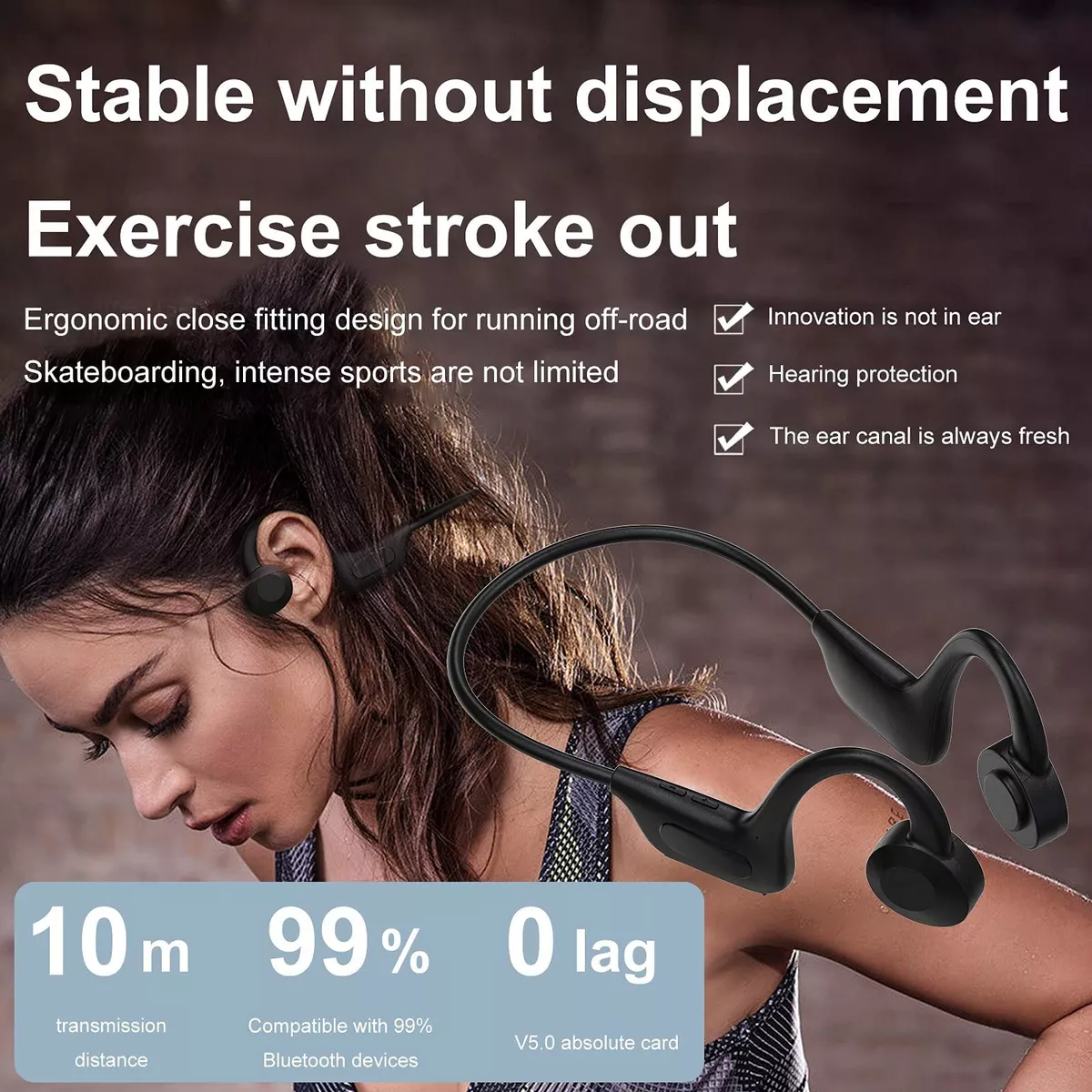 Audifonos Inalambricos Deportivos Impermeable Bluetooth Lau -3