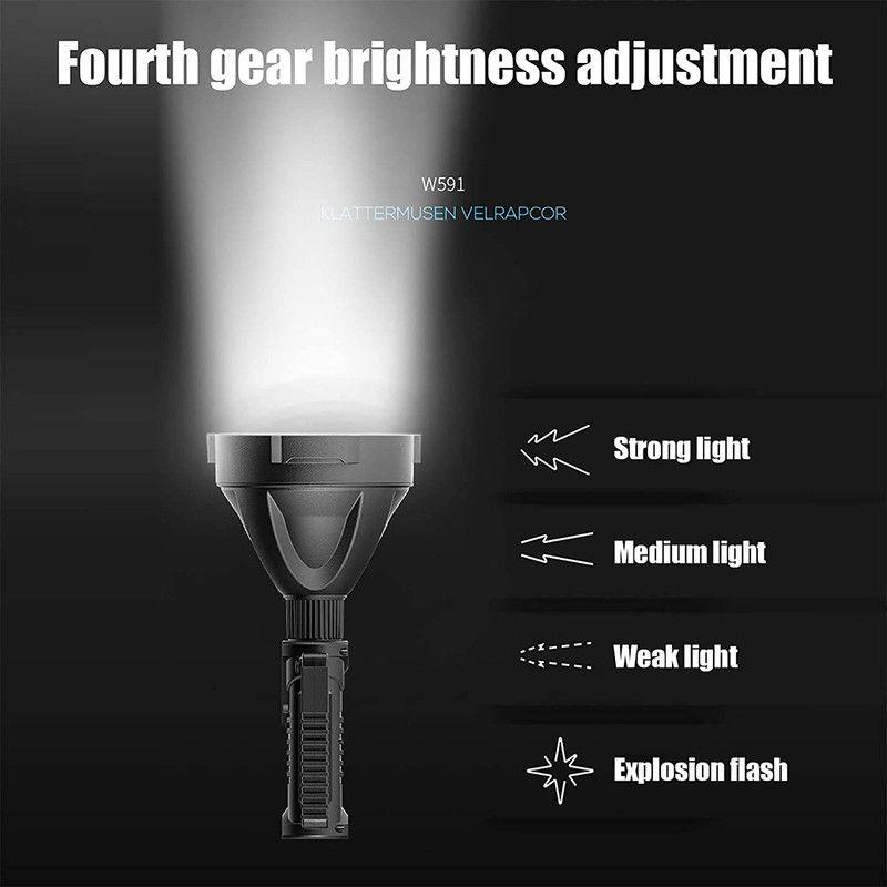 Linterna Recargable Mano LED Portátil Impermeable Rondon-2