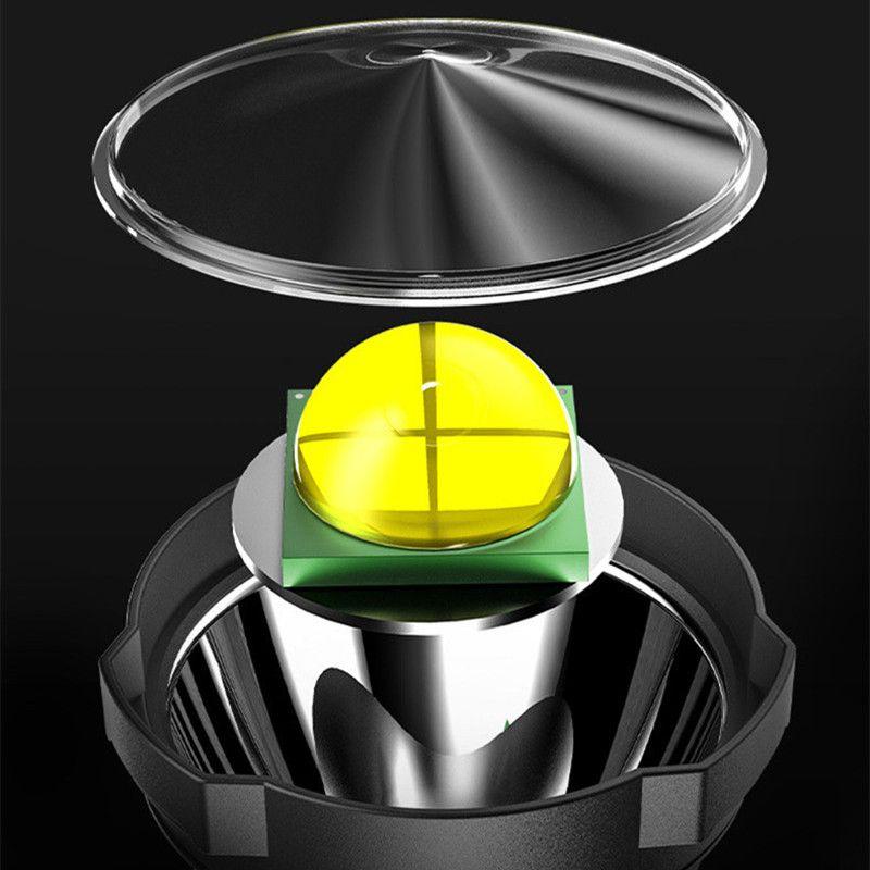 Linterna Recargable Mano LED Portátil Impermeable Rondon-5
