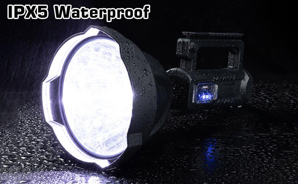 Linterna Recargable Mano LED Portátil Impermeable Rondon-9