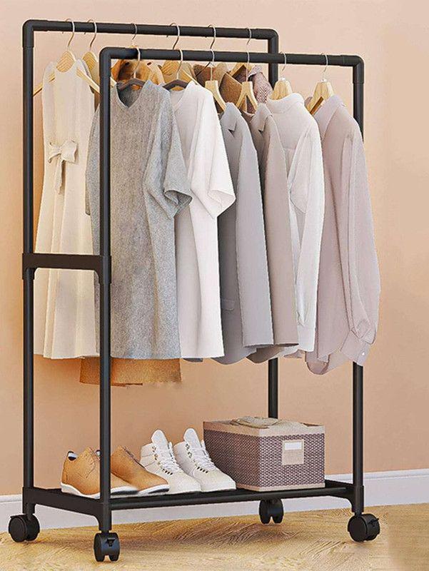Perchero Riel Industrial Ruedas Organizador Ropa Rondon-8