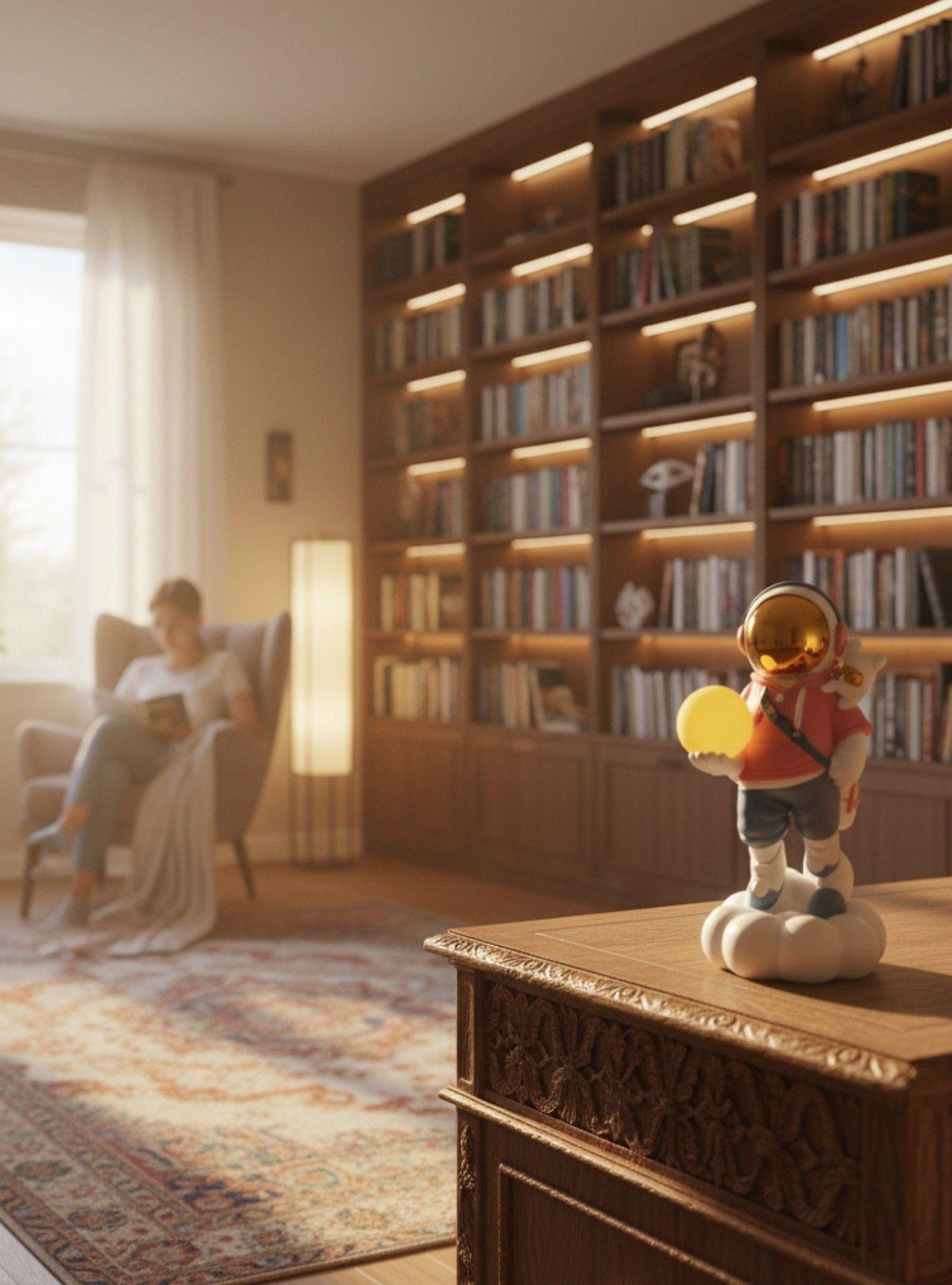 Figura Decorativa Explorador Celestial Estatua Adorno Jhn-3