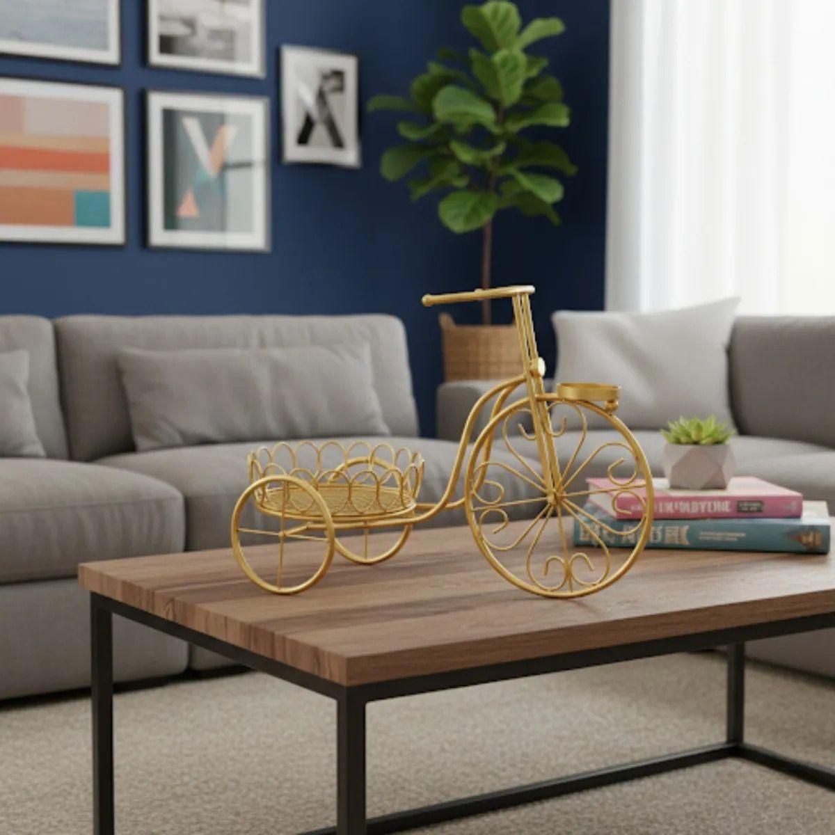 Porta Maceta Decorativo Bicicleta Adorno Estilo Clásico Jhn-7