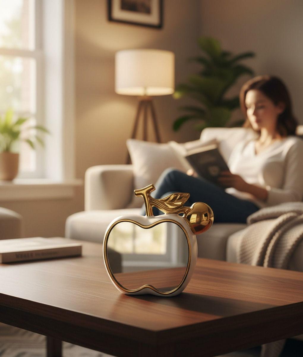 Figura Decorativa Reflejos Espejo Diseño Frutal Adorno Jhn-5