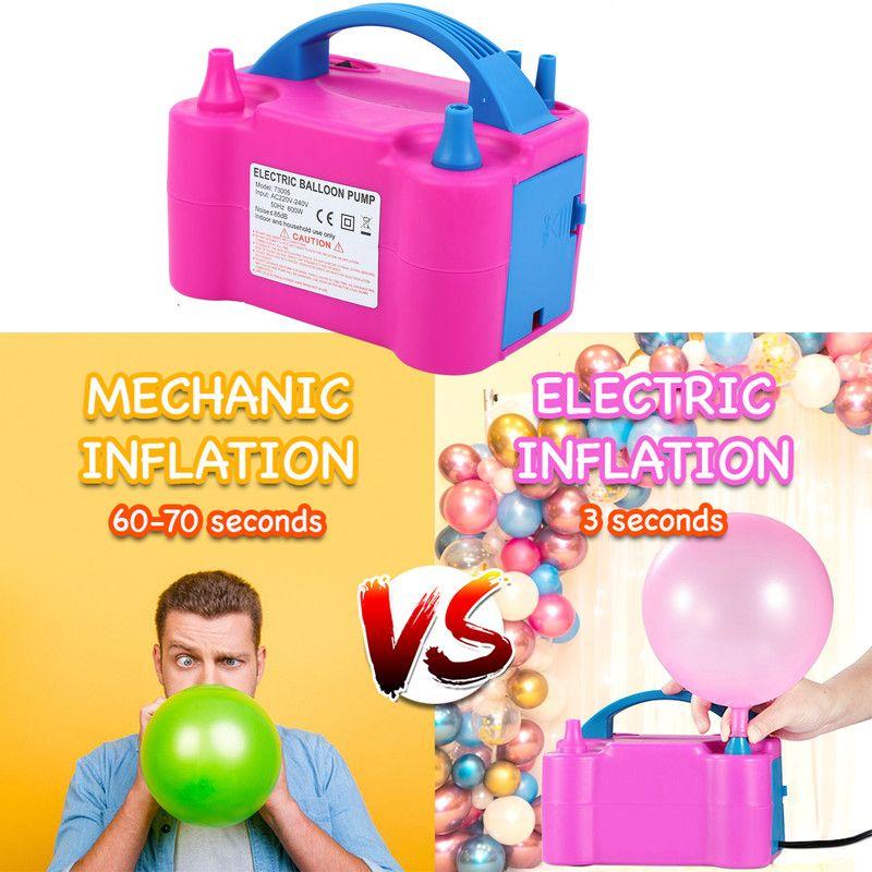 Bomba Globo Eléctrica Portátil Inflador Fiesta Rondon-8