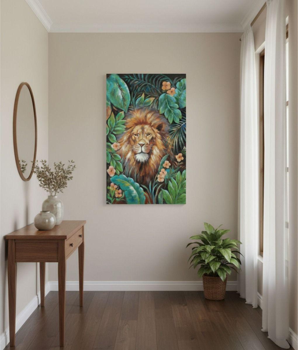Cuadro Decorativo Adorno Pared León Jungla Hogar Jhn-7