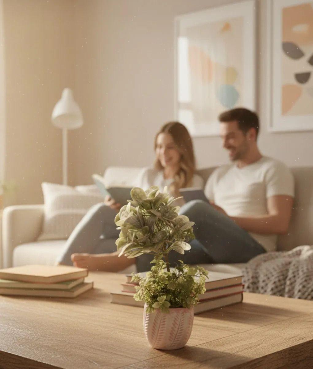 Planta Decorativa Artificial Estilo Boj Suculenta Adorno Jhn-2