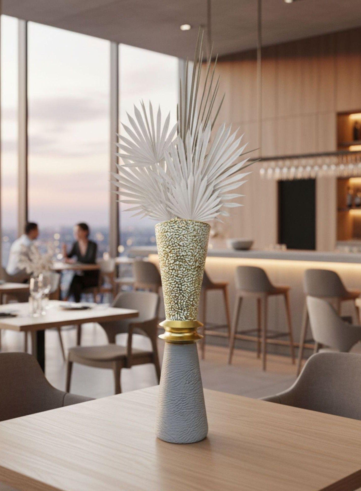 Florero Decorativo Contemporáneo Elegante Textura Jhn-6