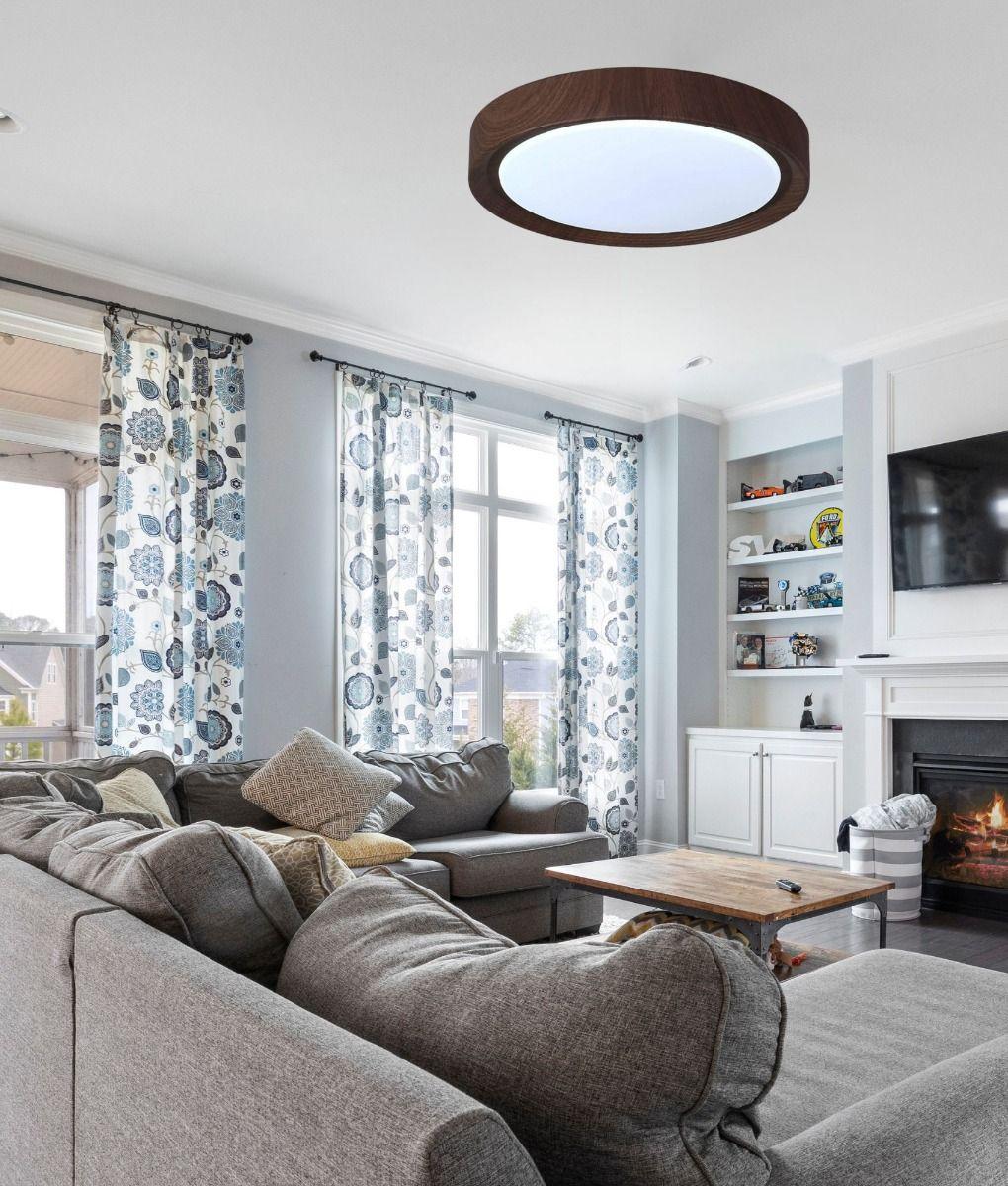 Lámpara Decorativa Techo Redonda LED Estilo Rústico Jhn-8