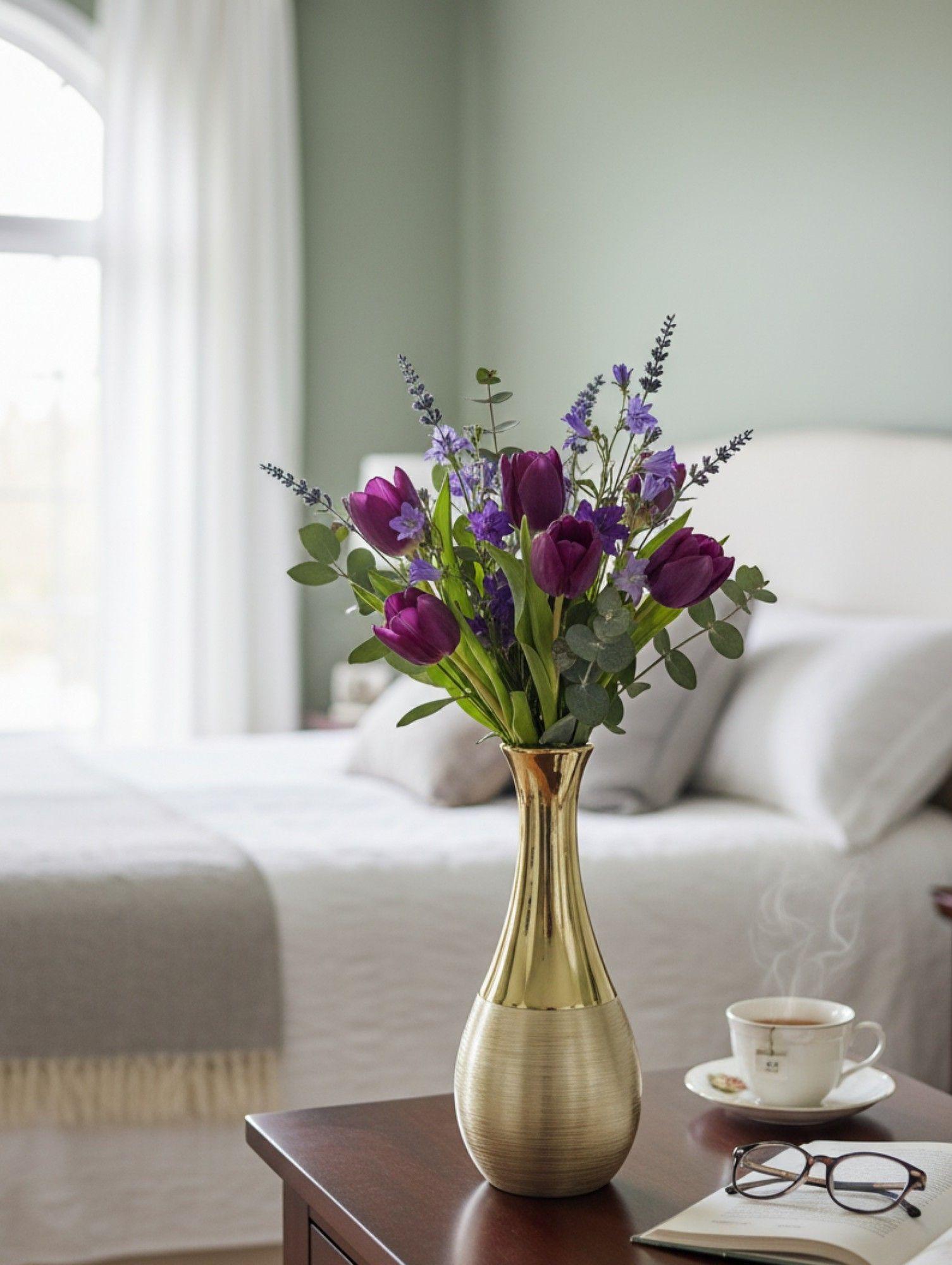 Florero Decorativo Moderno Silueta Gota Textura Dual Jhn-4