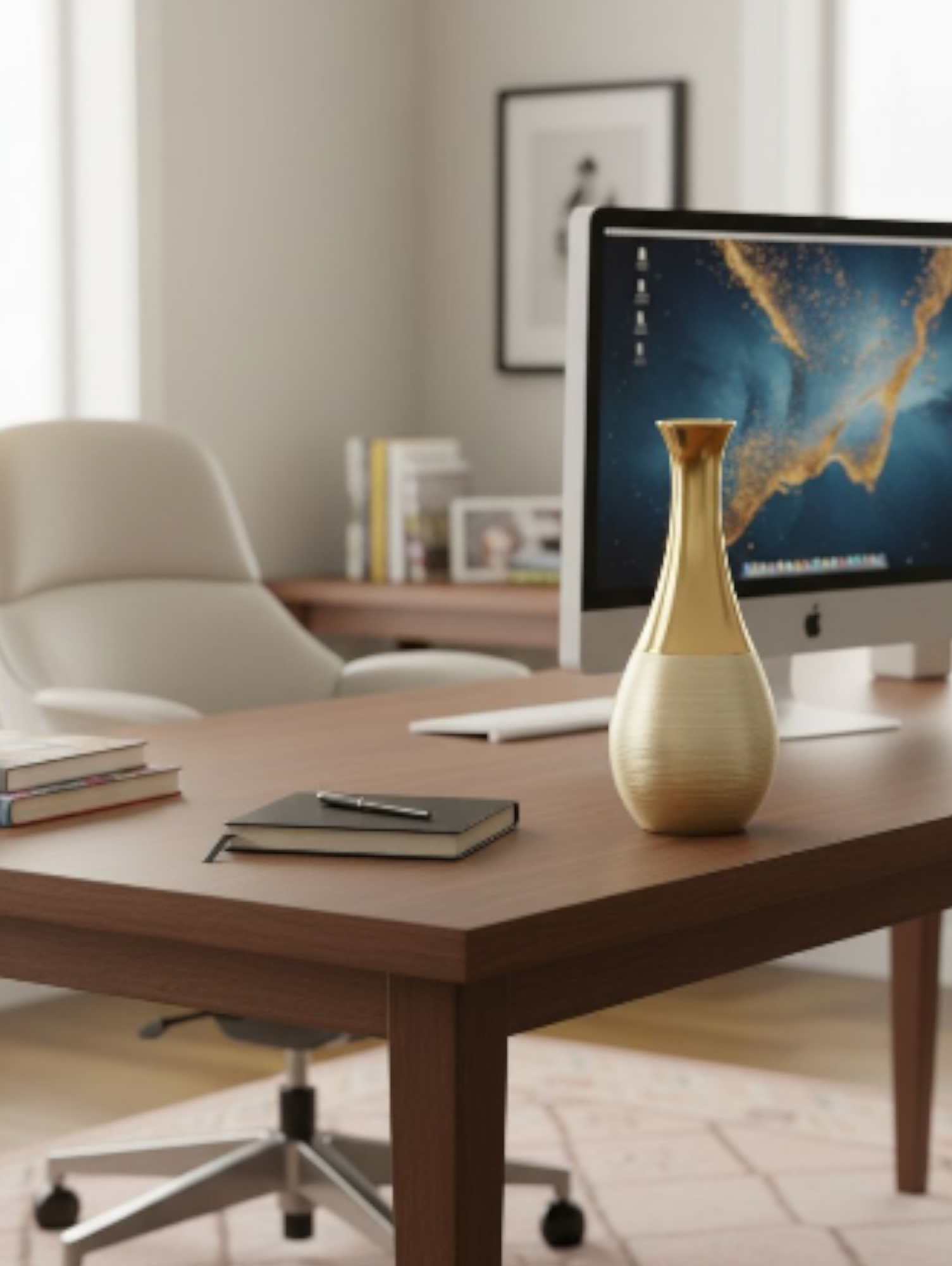 Florero Decorativo Moderno Silueta Gota Textura Dual Jhn-5